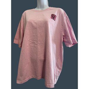 H&M x Keith Haring Collab Pink T-Shirt Size Large Smiley Face